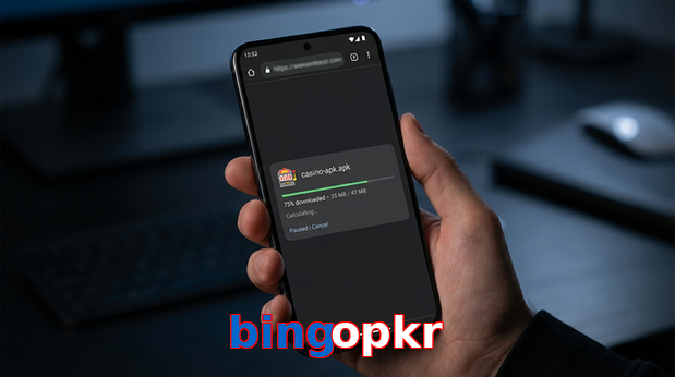Main screen of Bingopkr apk page for PK players